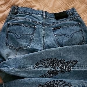 RARE! HARLEY DAVIDSON VINTAGE LADIES JEANS!!  🧡 70s VIBE as in EASY RIDER!